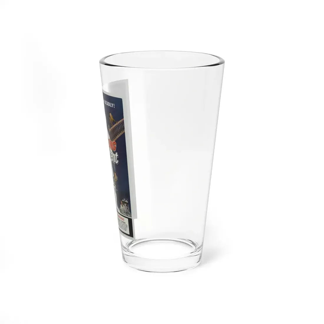 THE AMAZING TRANSPARENT MAN 1960 Movie Poster - Pint Glass 16oz - Go Mug Yourself