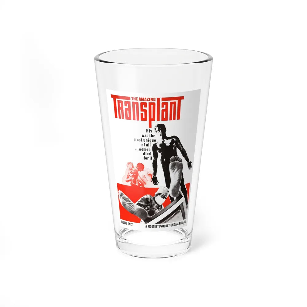 THE AMAZING TRANSPLANT 1970 Movie Poster - Pint Glass 16oz-16oz-Go Mug Yourself