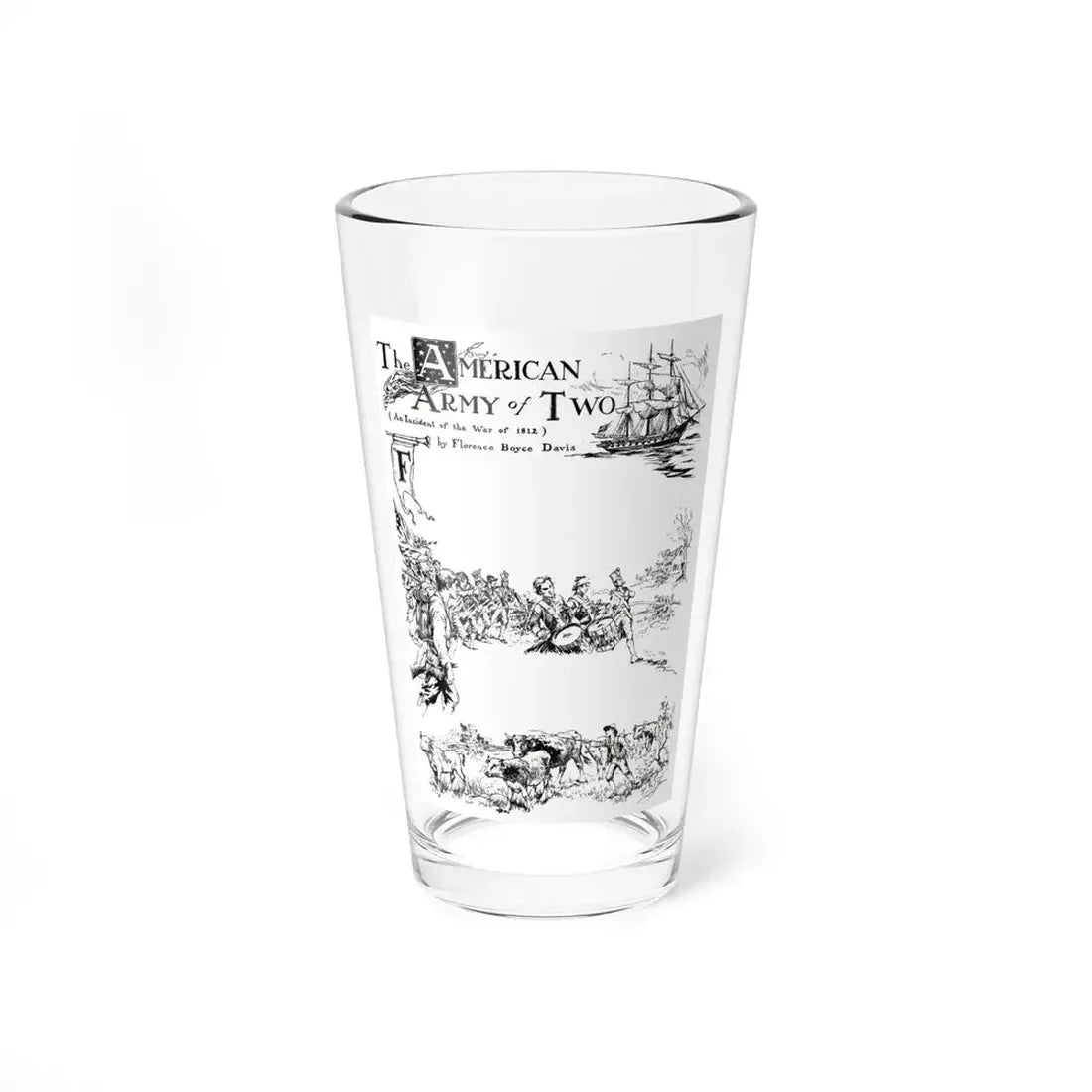 The American Army of Two (1), St. Nicholas magazine, July 1927 (Magazine Illustration) Pint Glass 16oz 16oz - Go Mug Yourself