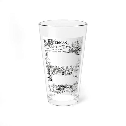 The American Army of Two (1), St. Nicholas magazine, July 1927 (Magazine Illustration) Pint Glass 16oz 16oz - Go Mug Yourself