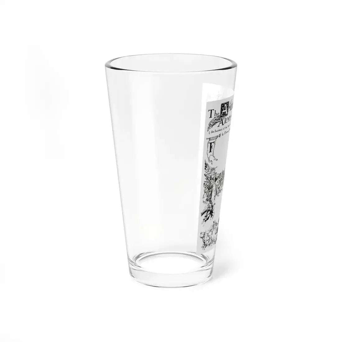 The American Army of Two (1), St. Nicholas magazine, July 1927 (Magazine Illustration) Pint Glass 16oz - Go Mug Yourself