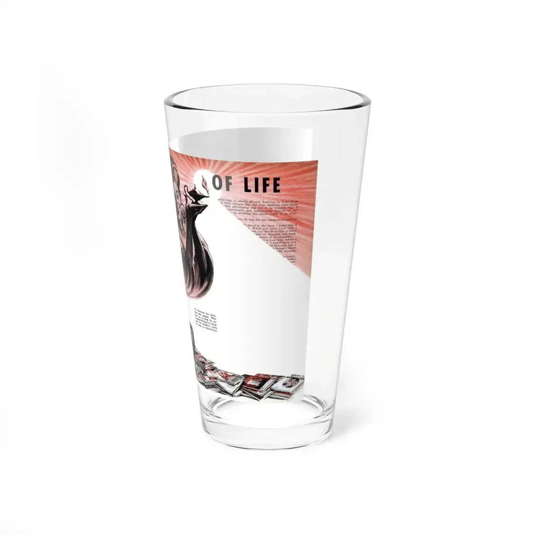 The American Way of Life, Liberty magazine, November 5, 1938 (Magazine Illustration) Pint Glass 16oz - Go Mug Yourself