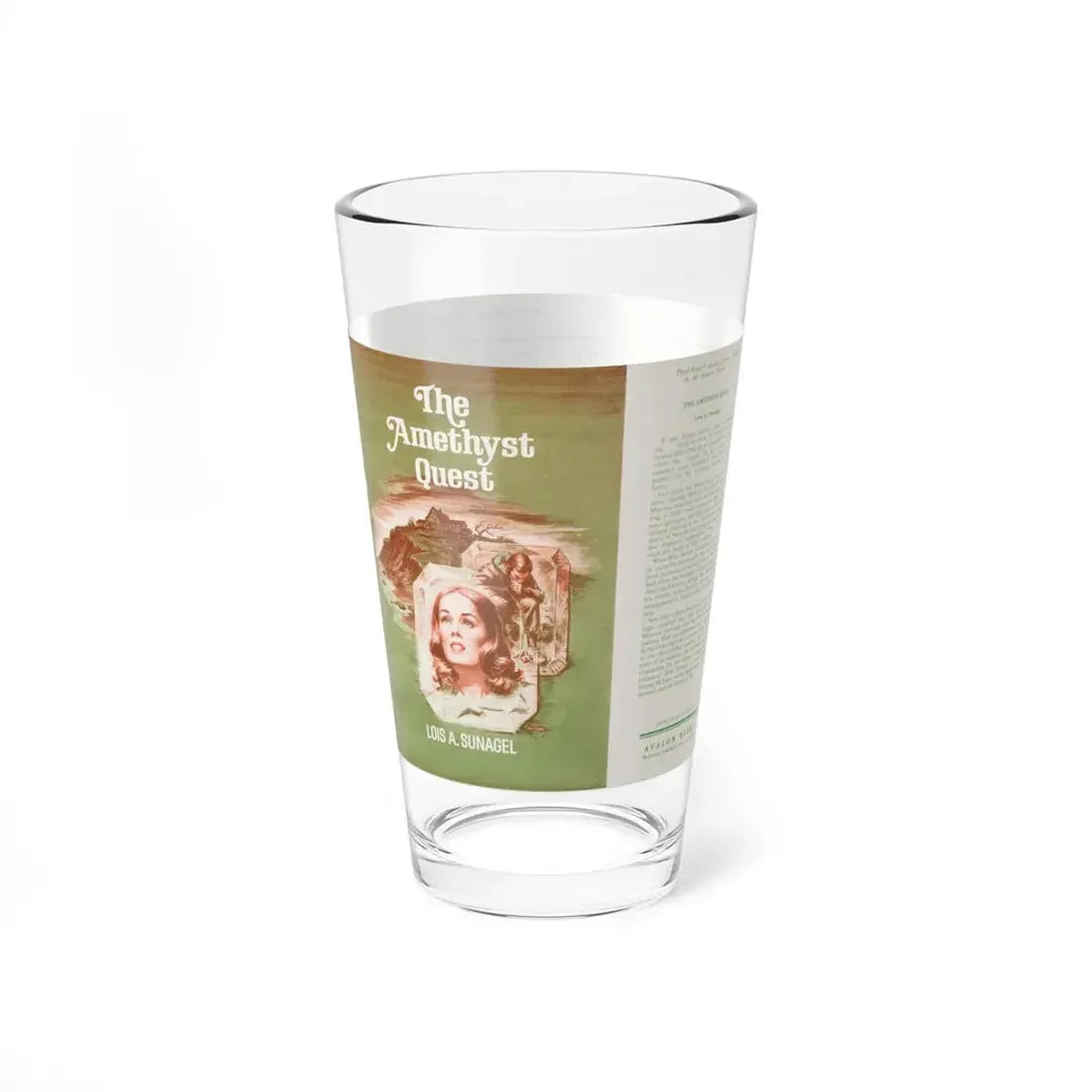 The Amethyst Quest by Lois A. Sunagel, Dustjacket (Avalon Books, 1975) - Pint Glass 16oz - Go Mug Yourself