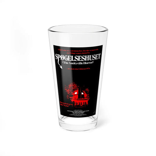 THE AMITYVILLE HORROR (DANISH) 1979 Movie Poster - Pint Glass 16oz-16oz-Go Mug Yourself