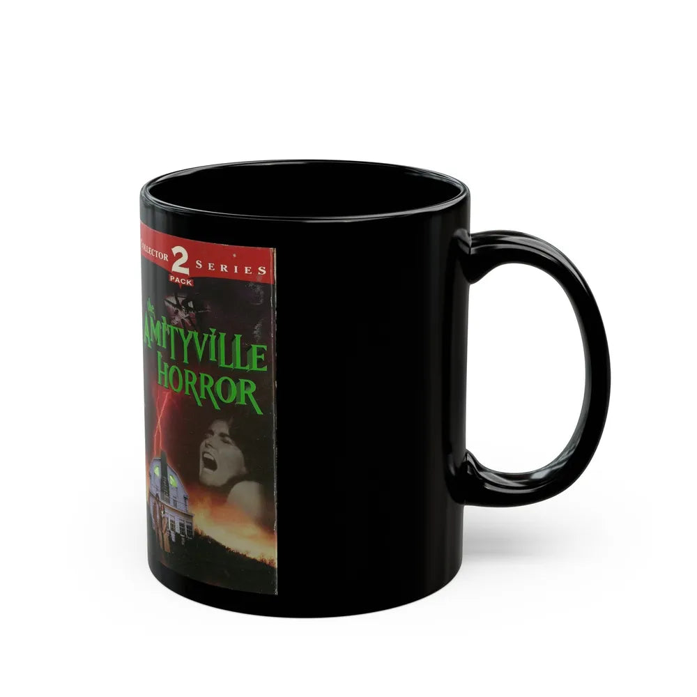 THE AMITYVILLE HORROR (VHS COVER) - Black Coffee Mug-Go Mug Yourself