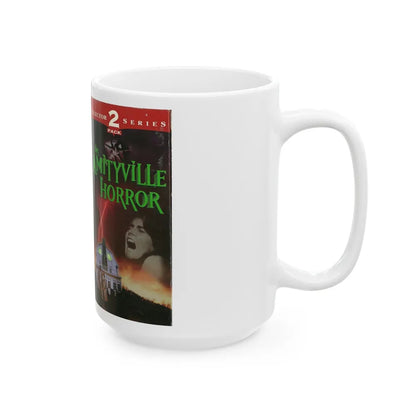 THE AMITYVILLE HORROR (VHS COVER) - White Coffee Mug-Go Mug Yourself