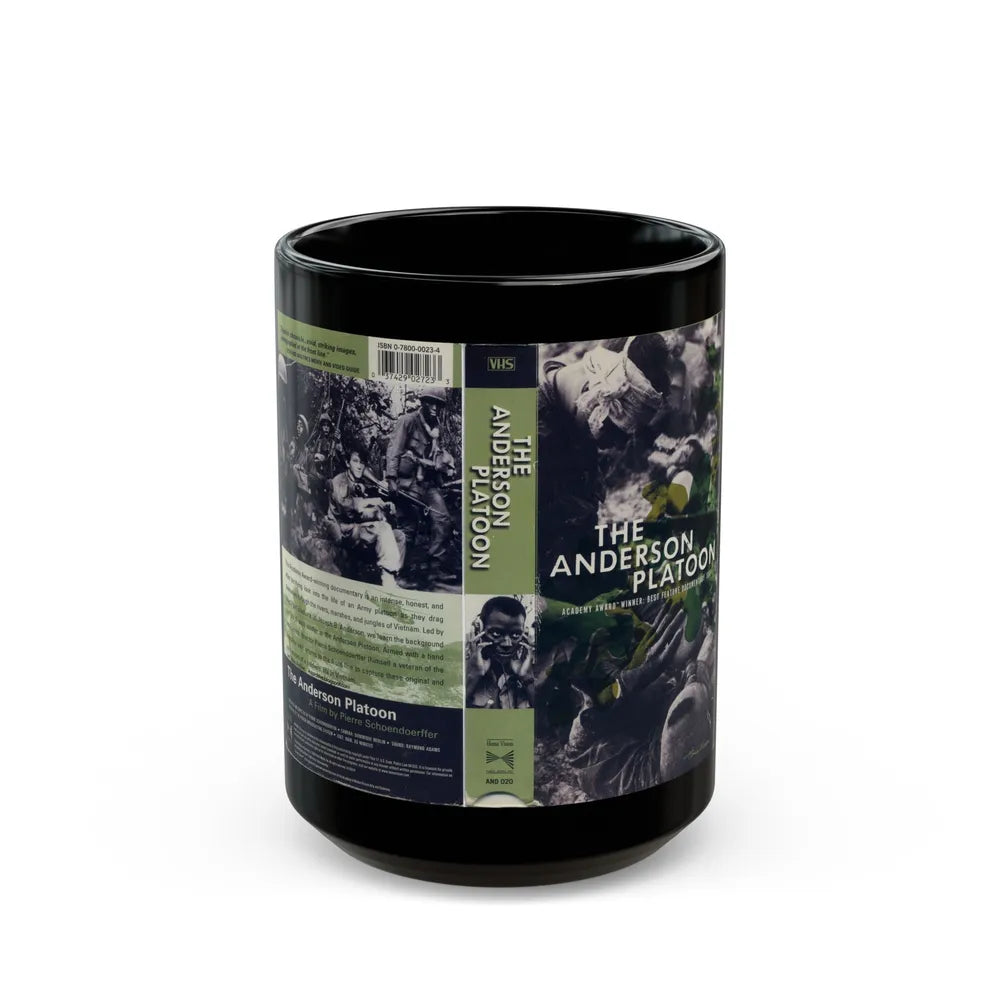 THE ANDERSON PLATOON (VHS COVER) - Black Coffee Mug-15oz-Go Mug Yourself