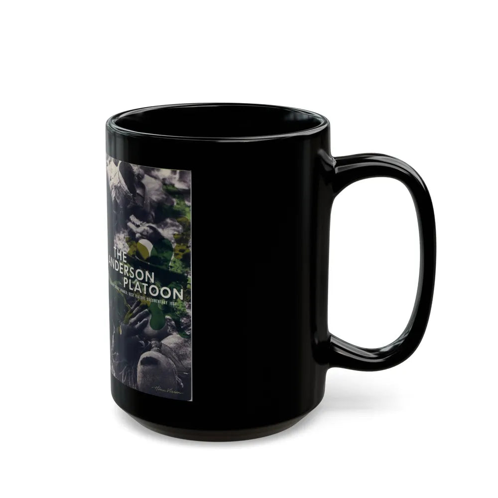 THE ANDERSON PLATOON (VHS COVER) - Black Coffee Mug-Go Mug Yourself