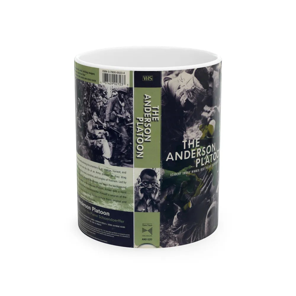 THE ANDERSON PLATOON (VHS COVER) - White Coffee Mug-11oz-Go Mug Yourself