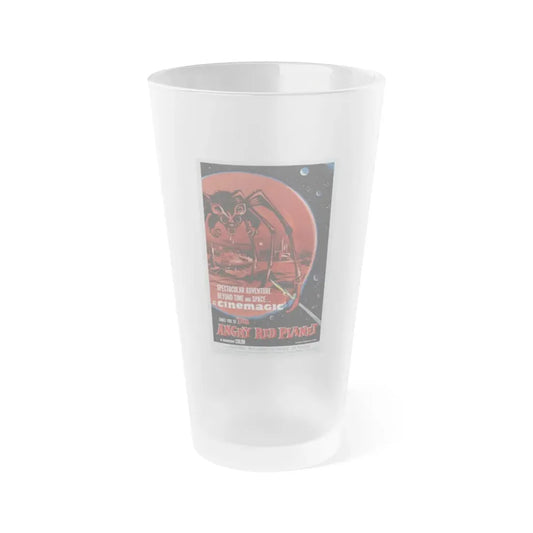 THE ANGRY RED PLANET 1959 Movie Poster - Frosted Pint Glass 16oz Default Title - Go Mug Yourself