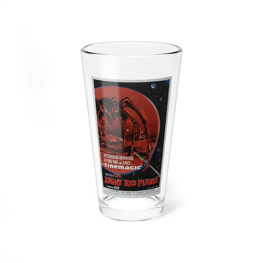 THE ANGRY RED PLANET 1959 Movie Poster - Pint Glass 16oz 16oz - Go Mug Yourself
