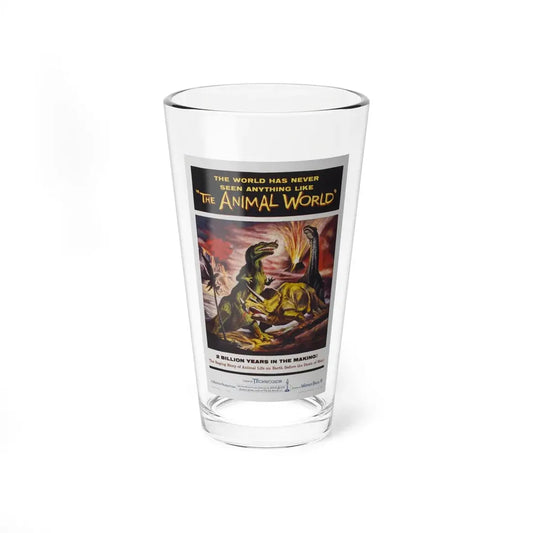 THE ANIMAL WORLD 1956 Movie Poster - Pint Glass 16oz 16oz - Go Mug Yourself