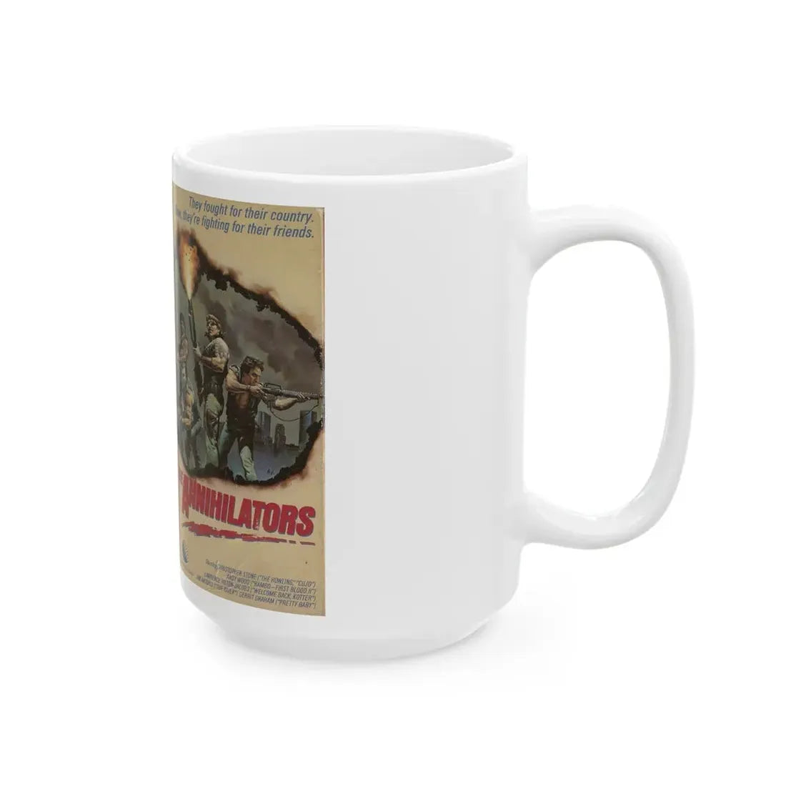 THE ANNIHILATORS NEW WORLD VIDEO (VHS COVER) - White Coffee Mug - Go Mug Yourself