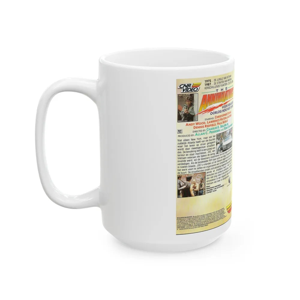 THE ANNIHILATORS (VHS COVER) - White Coffee Mug-Go Mug Yourself