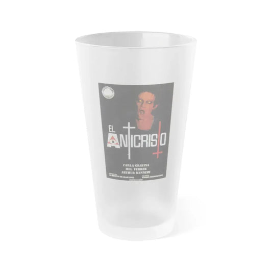 THE ANTICHRIST (SPANISH) 1974 Movie Poster - Frosted Pint Glass 16oz Default Title - Go Mug Yourself