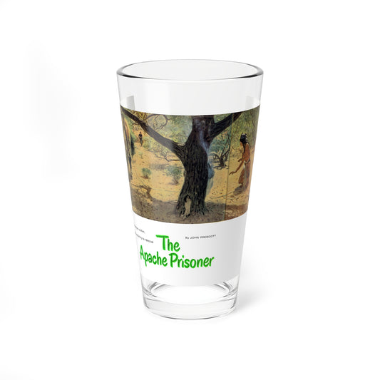 The Apache Prisoner, The Saturday Evening Post interior illustration, 1955 (Magazine Illustration) Pint Glass 16oz-16oz-Go Mug Yourself