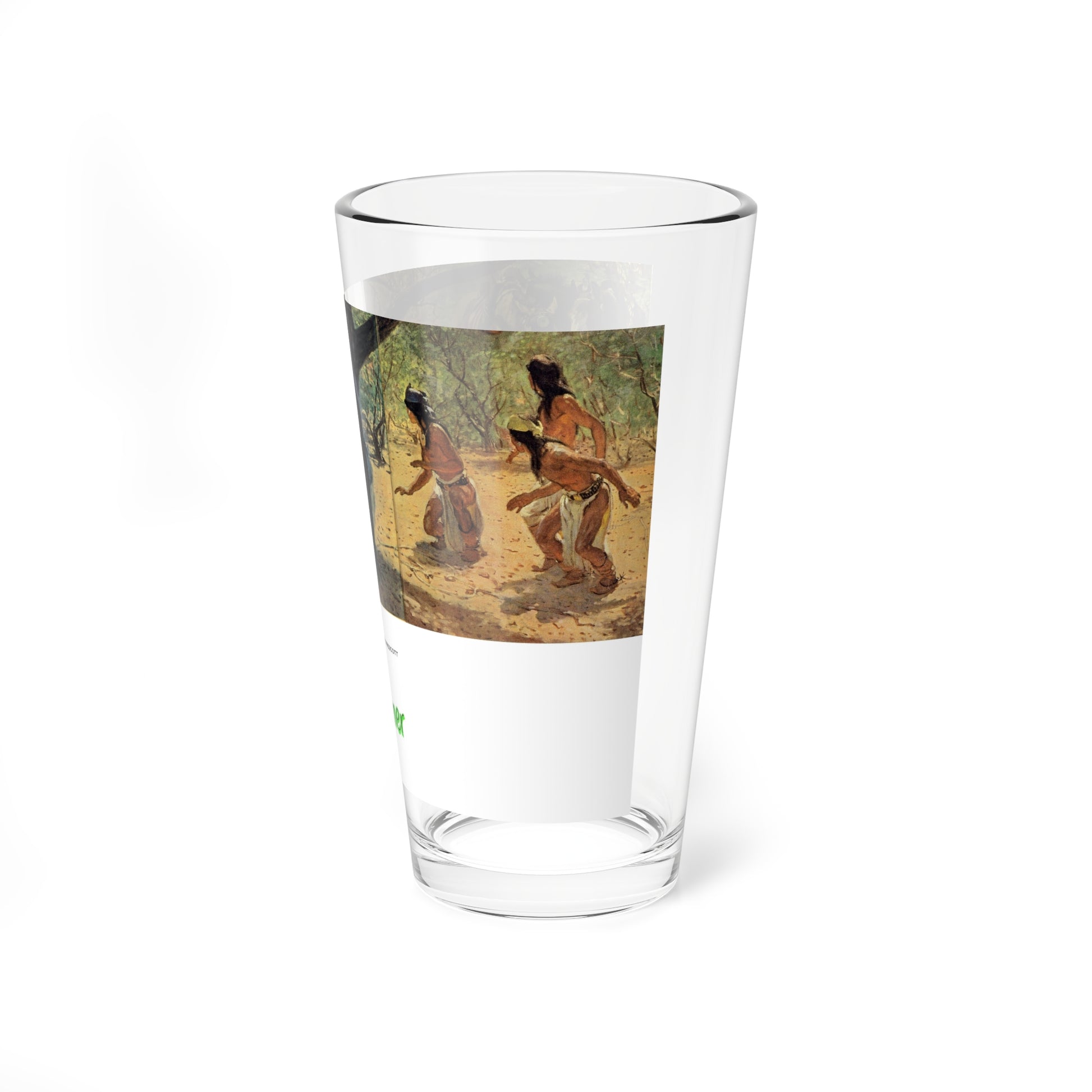 The Apache Prisoner, The Saturday Evening Post interior illustration, 1955 (Magazine Illustration) Pint Glass 16oz-Go Mug Yourself