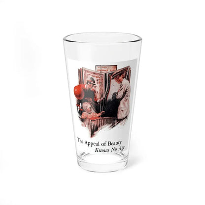 The Appeal of Beauty Knows No Age, ad, Needlecraft, November 1928 (Magazine Illustration) Pint Glass 16oz 16oz - Go Mug Yourself