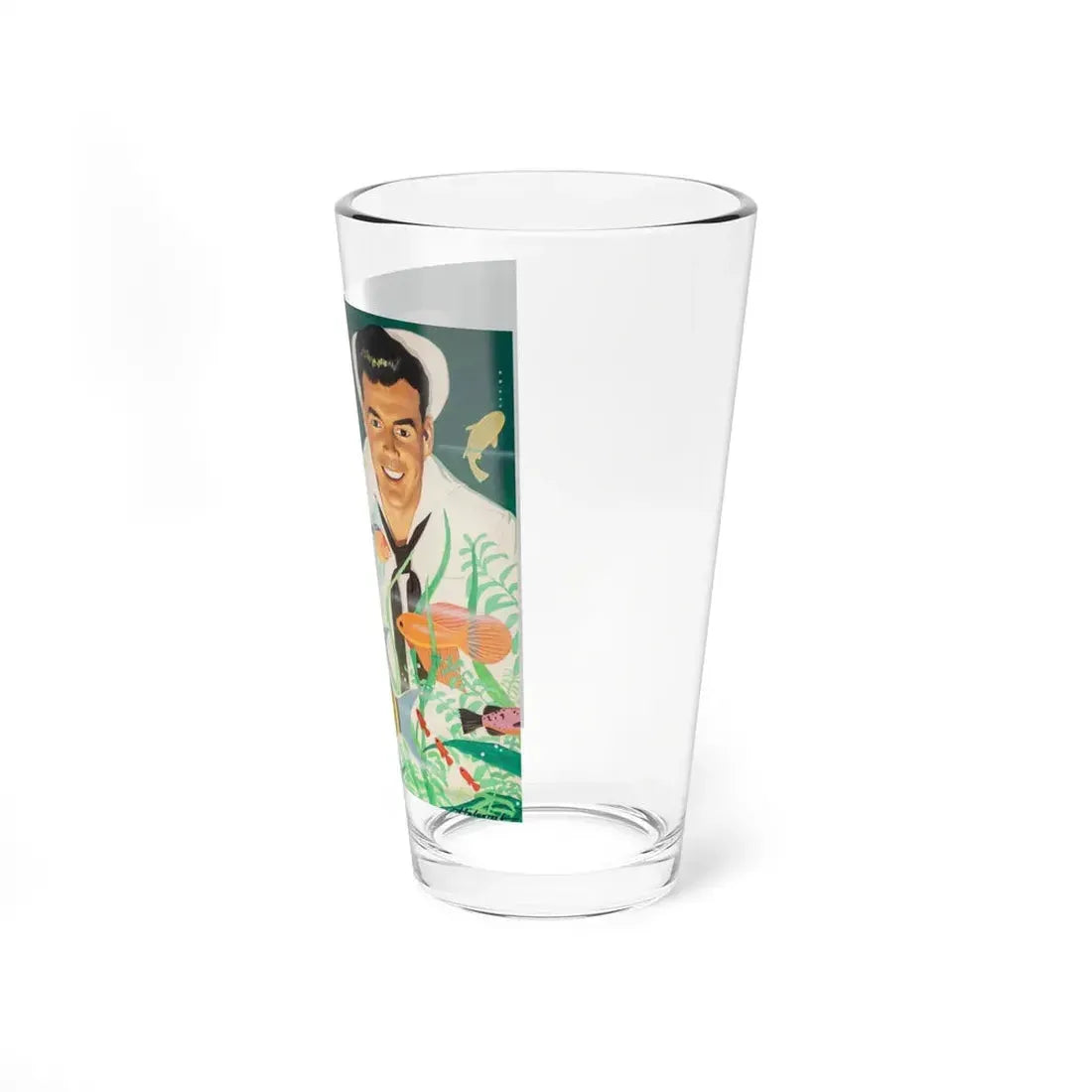 The Aquarium, American Weekly magazine cover, July 13, 1952 (Magazine Illustration) Pint Glass 16oz - Go Mug Yourself