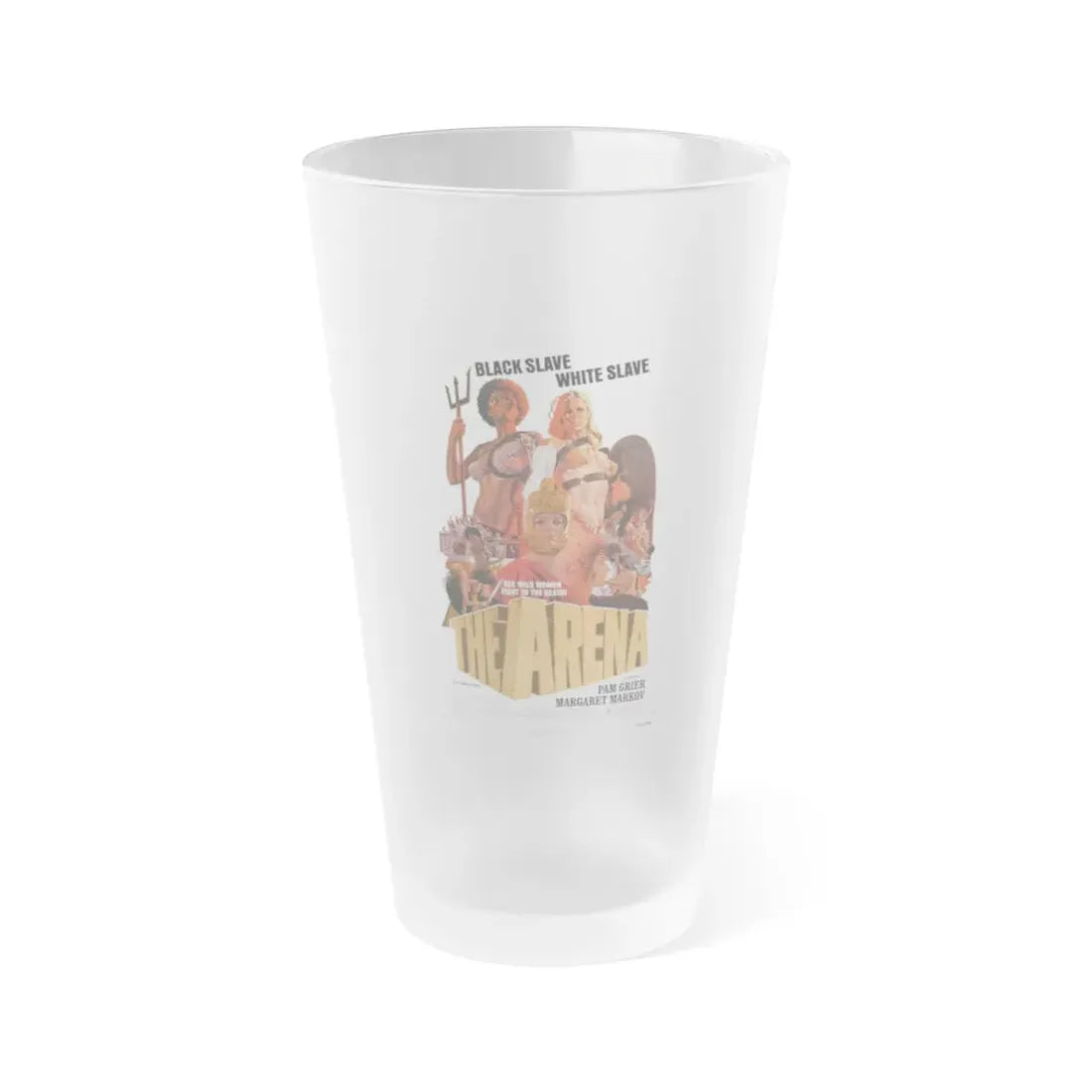 THE ARENA 1974 Movie Poster - Frosted Pint Glass 16oz 16oz Frosted - Go Mug Yourself