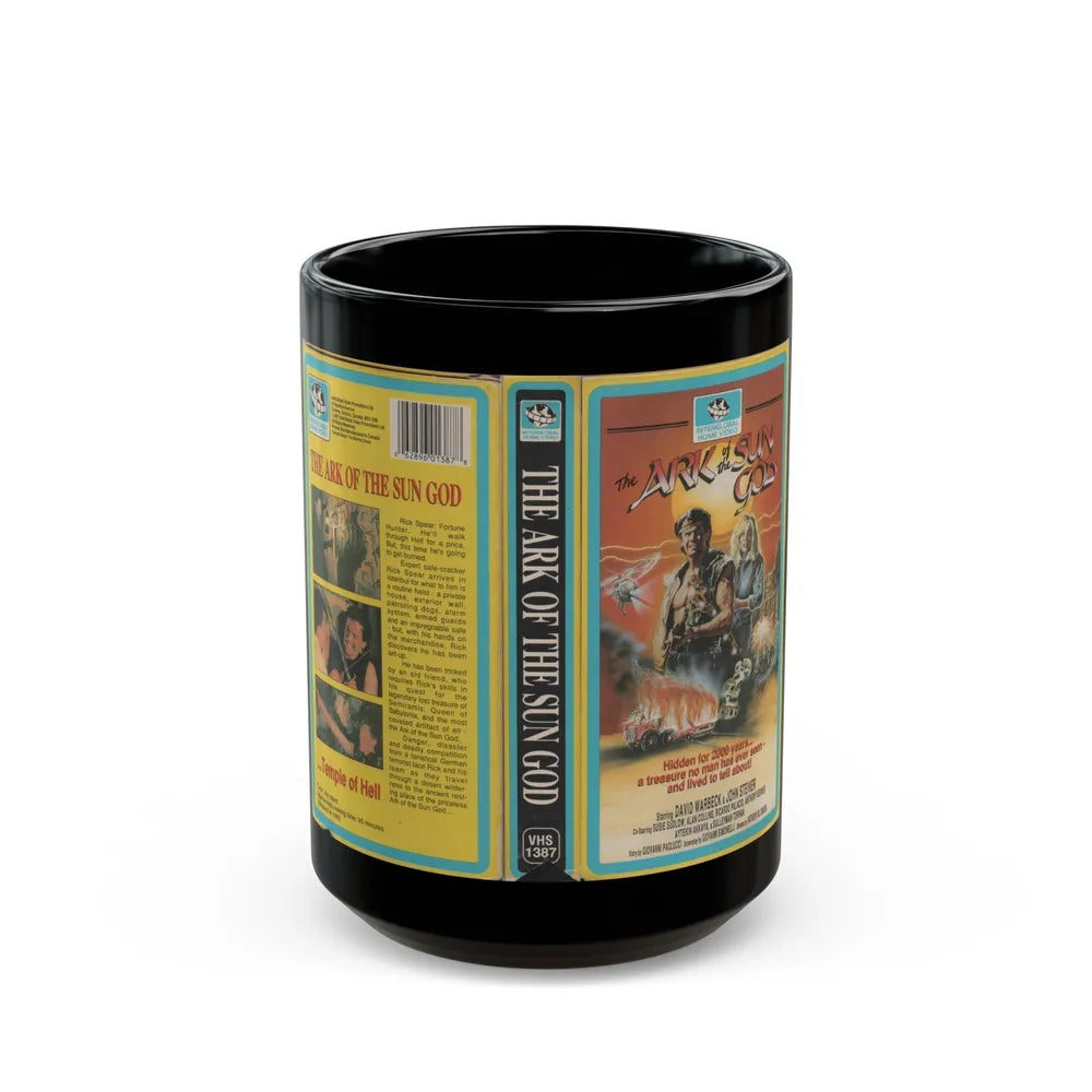 THE ARK OF THE SUN GOD DAVID WARBECK (VHS COVER) - Black Coffee Mug-15oz-Go Mug Yourself