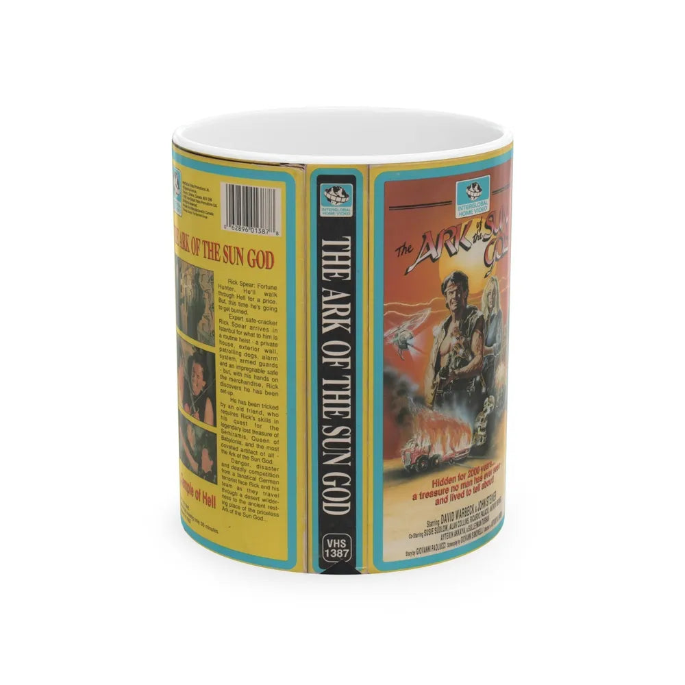 THE ARK OF THE SUN GOD DAVID WARBECK (VHS COVER) - White Coffee Mug-11oz-Go Mug Yourself