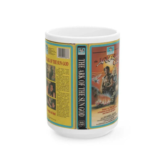 THE ARK OF THE SUN GOD DAVID WARBECK (VHS COVER) - White Coffee Mug 15oz - Go Mug Yourself