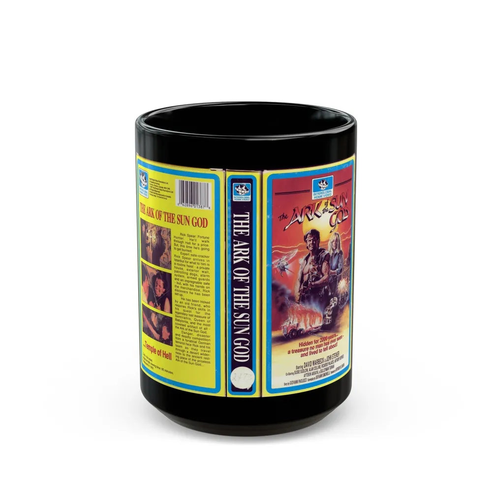 THE ARK OF THE SUN GOD (VHS COVER) - Black Coffee Mug-15oz-Go Mug Yourself