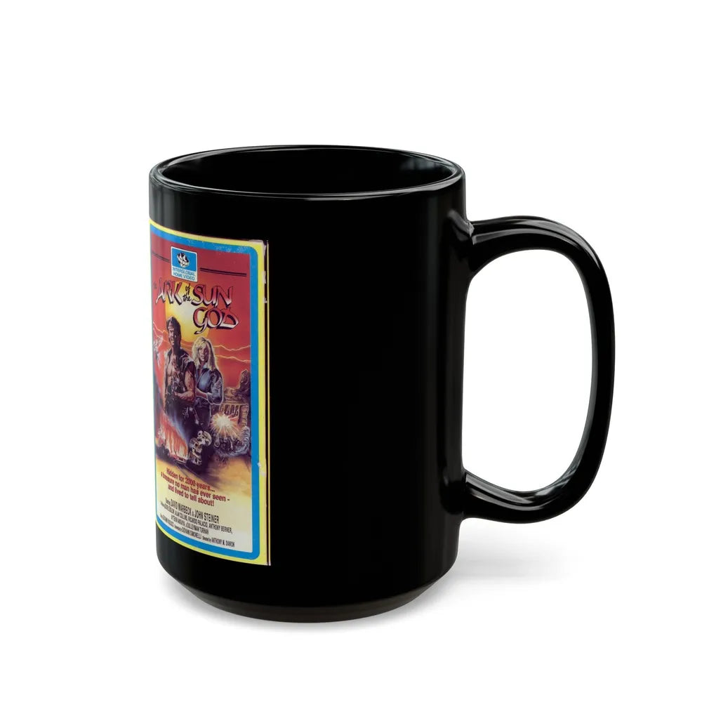 THE ARK OF THE SUN GOD (VHS COVER) - Black Coffee Mug-Go Mug Yourself