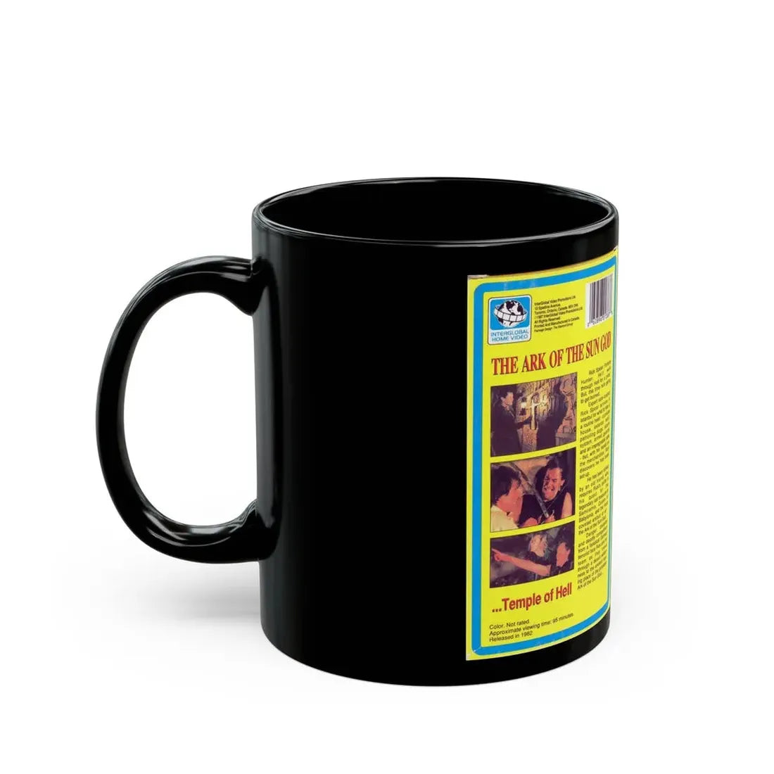 THE ARK OF THE SUN GOD (VHS COVER) - Black Coffee Mug - Go Mug Yourself