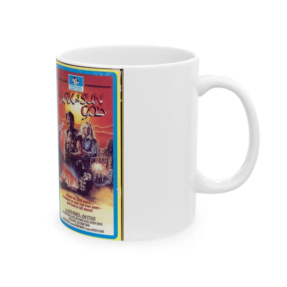 THE ARK OF THE SUN GOD (VHS COVER) - White Coffee Mug-Go Mug Yourself