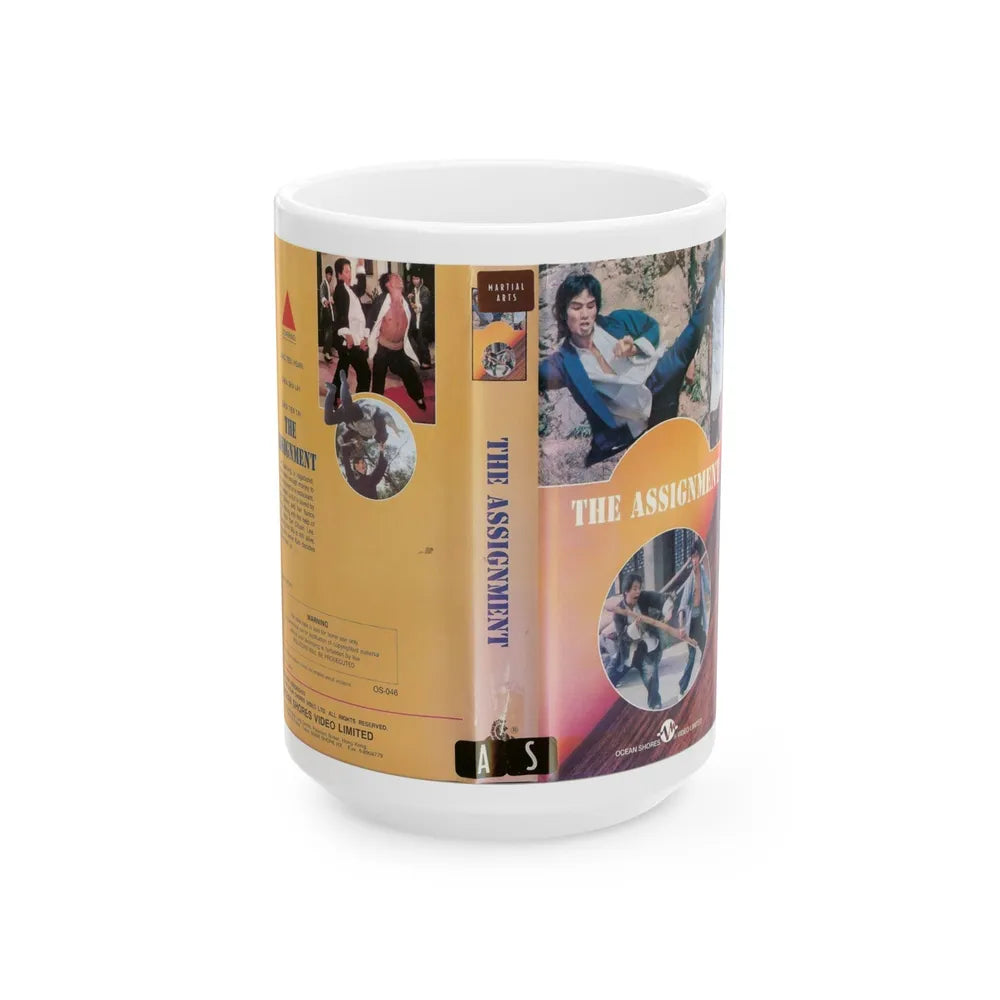 THE ASSIGNMENT (VHS COVER) - White Coffee Mug-15oz-Go Mug Yourself