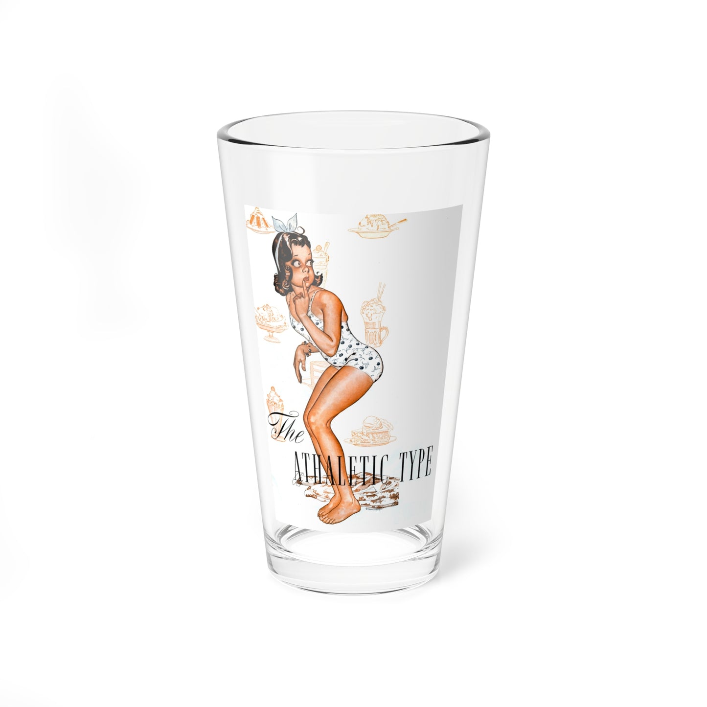 The Athaletic Type, 1942 (Magazine Illustration) Pint Glass 16oz-16oz-Go Mug Yourself