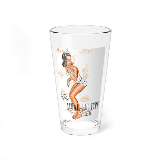 The Athaletic Type, 1942 (Magazine Illustration) Pint Glass 16oz-16oz-Go Mug Yourself