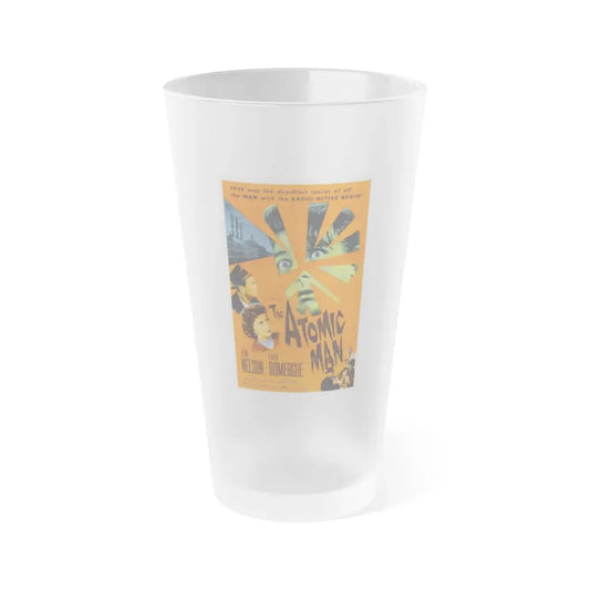 THE ATOMIC MAN 1955 Movie Poster - Frosted Pint Glass 16oz Default Title - Go Mug Yourself