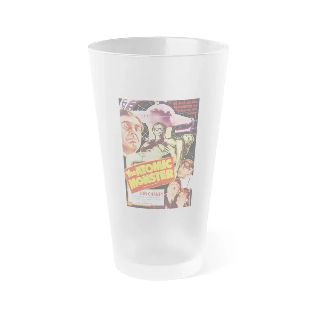 THE ATOMIC MONSTER 1941 Movie Poster - Frosted Pint Glass 16oz Default Title - Go Mug Yourself