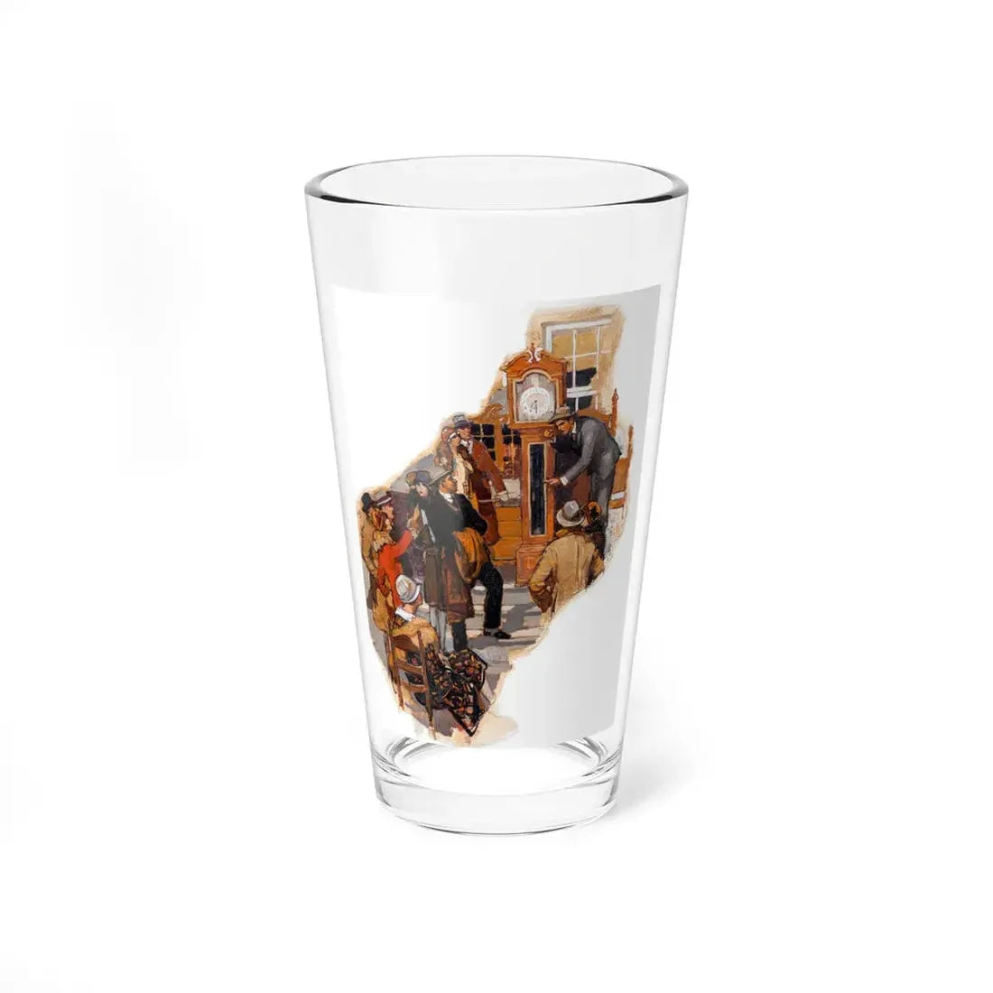 The Auction, probable interior illustration (Magazine Illustration) Pint Glass 16oz 16oz - Go Mug Yourself