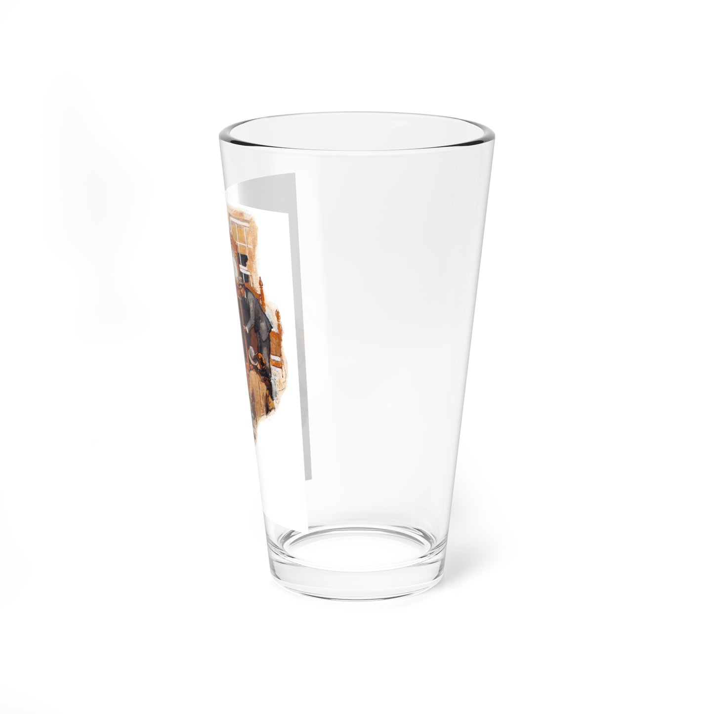 The Auction, probable interior illustration (Magazine Illustration) Pint Glass 16oz-Go Mug Yourself