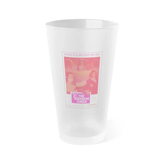 THE AVENGING EAGLE 1978 Movie Poster - Frosted Pint Glass 16oz 16oz Frosted - Go Mug Yourself