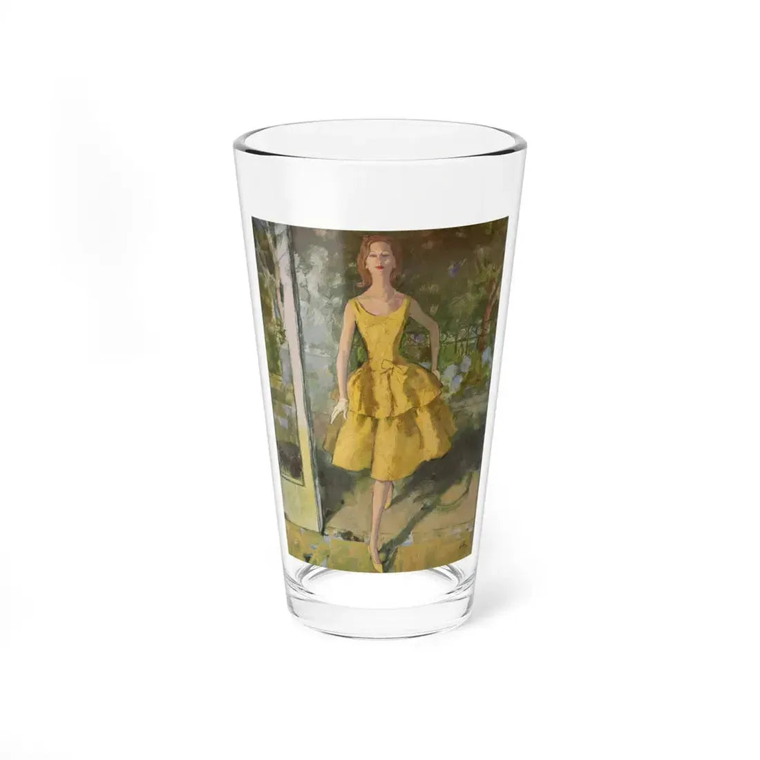 The Ayers Look, advertisement illustration, 1960 (Magazine Illustration) Pint Glass 16oz 16oz - Go Mug Yourself