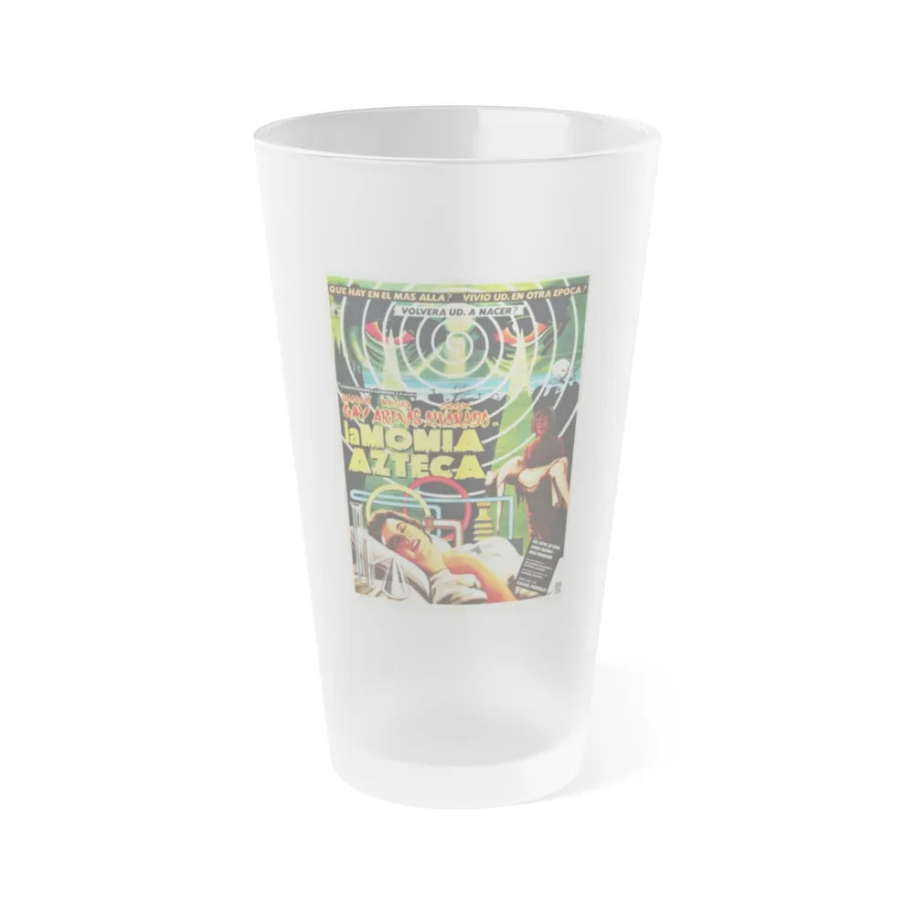 THE AZTEC MUMMY 1957 Movie Poster - Frosted Pint Glass 16oz-Go Mug Yourself