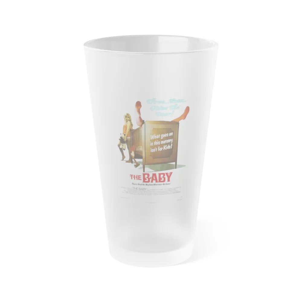 THE BABY 1973 Movie Poster - Frosted Pint Glass 16oz-Go Mug Yourself