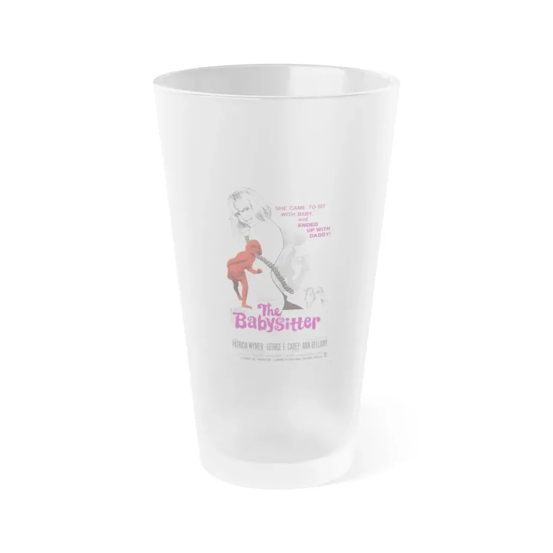 THE BABYSITTER 1969 Movie Poster - Frosted Pint Glass 16oz Default Title - Go Mug Yourself