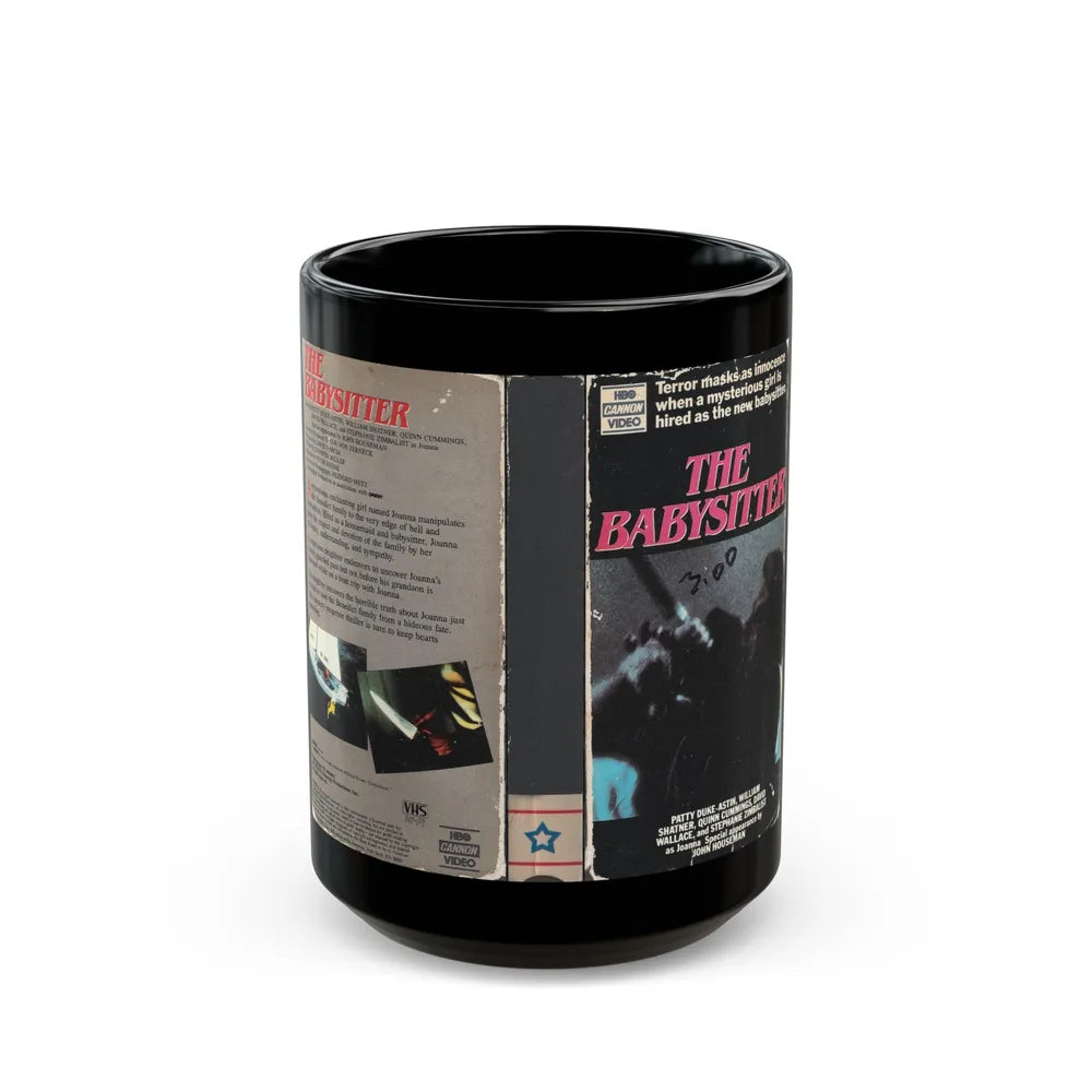 THE BABYSITTER (VHS COVER) - Black Coffee Mug-15oz-Go Mug Yourself