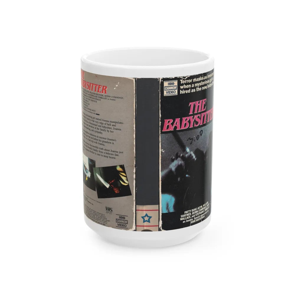 THE BABYSITTER (VHS COVER) - White Coffee Mug-15oz-Go Mug Yourself