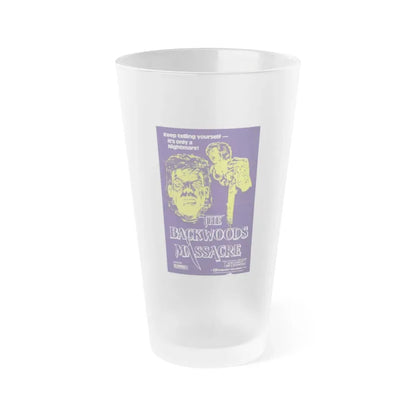 THE BACKWOODS MASSACRE (MIDNIGHT) 1982 Movie Poster - Frosted Pint Glass 16oz Default Title - Go Mug Yourself
