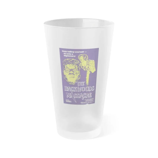 THE BACKWOODS MASSACRE (MIDNIGHT) 1982 Movie Poster - Frosted Pint Glass 16oz Default Title - Go Mug Yourself