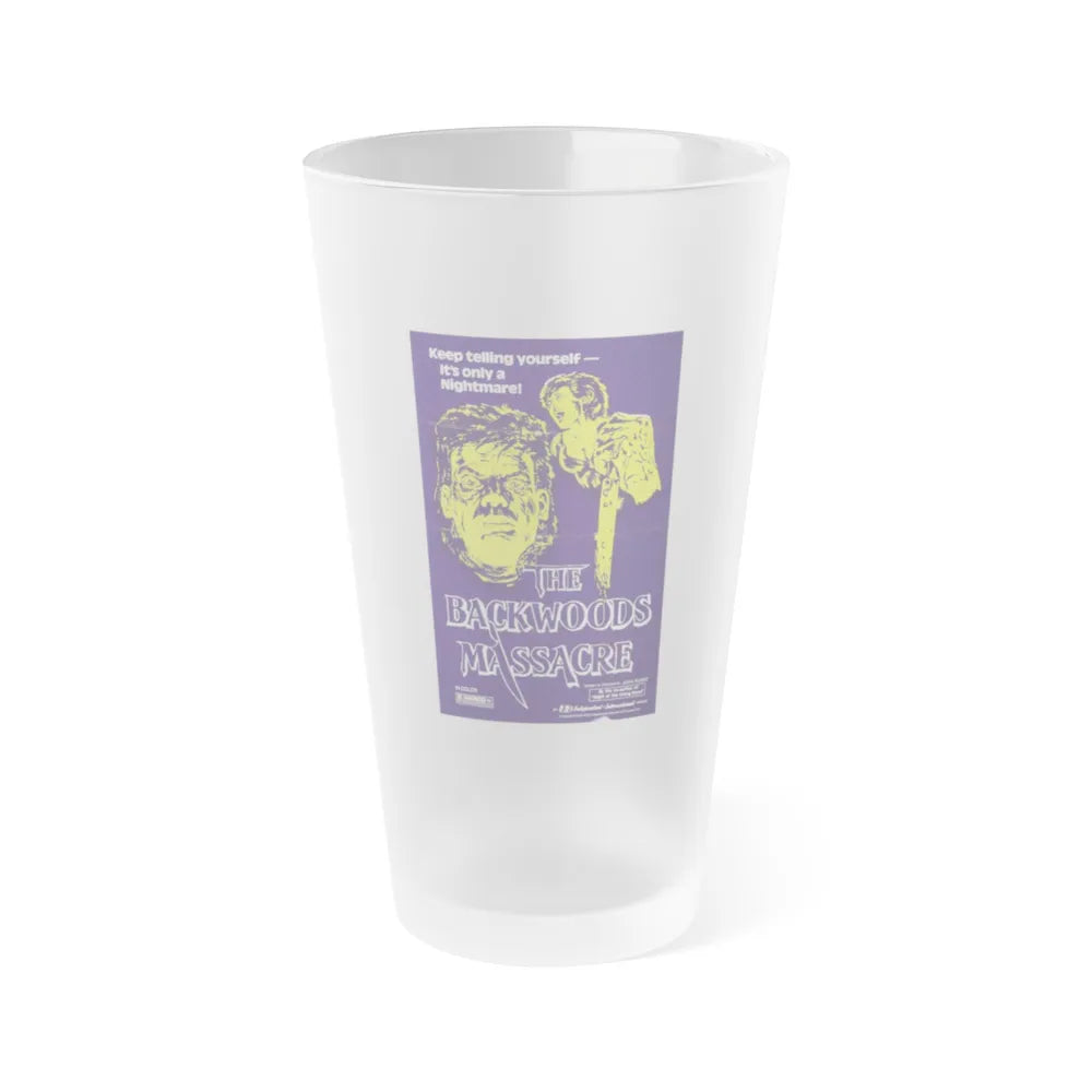 THE BACKWOODS MASSACRE (MIDNIGHT) 1982 Movie Poster - Frosted Pint Glass 16oz-Go Mug Yourself