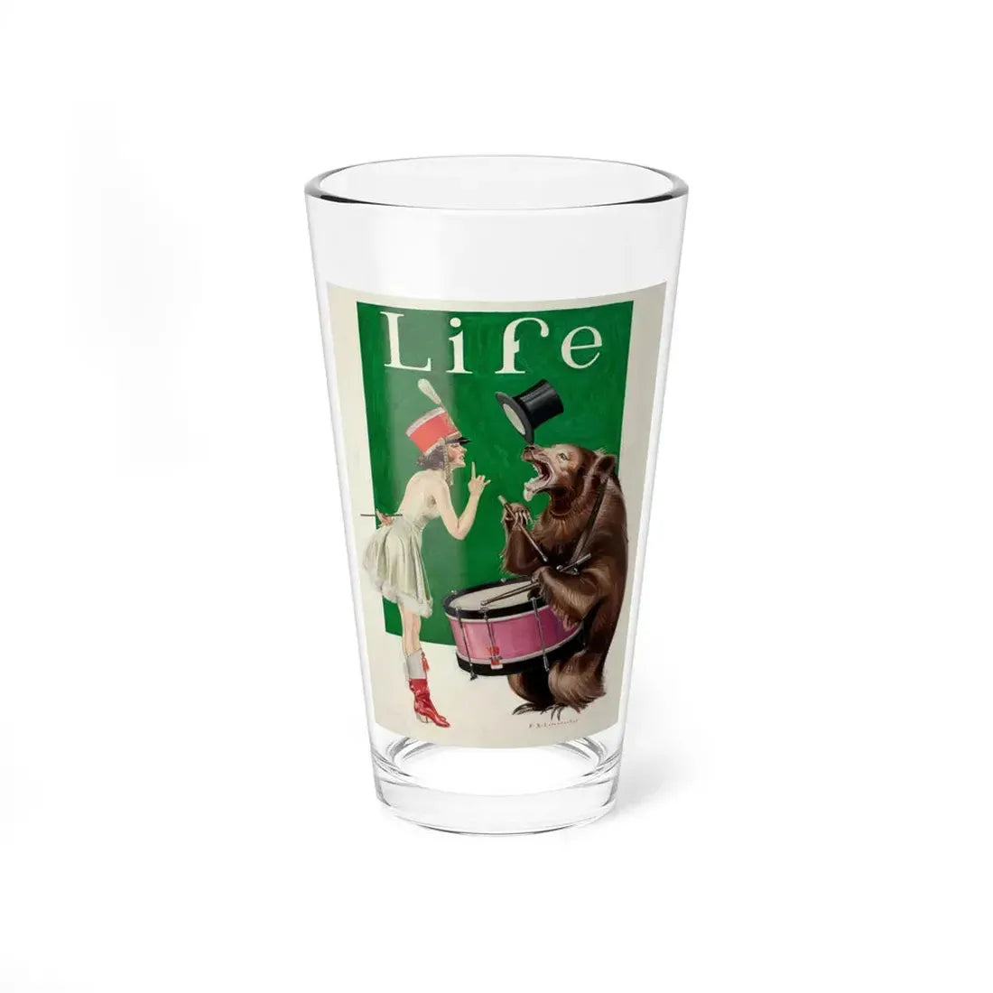 The Balance of Power, Life Magazine Cover, March 9, 1922 (Magazine Illustration) Pint Glass 16oz 16oz - Go Mug Yourself