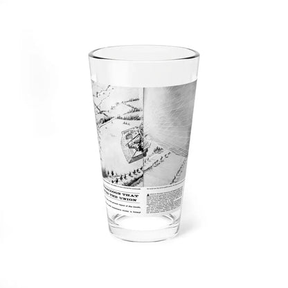 The Balloon That Saved The Union, Man's Best, June 1966 (Magazine Illustration) Pint Glass 16oz 16oz - Go Mug Yourself